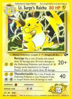 Lt. Surge's Raichu