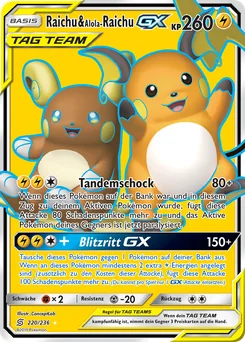 Raichu & Alolan Raichu-GX