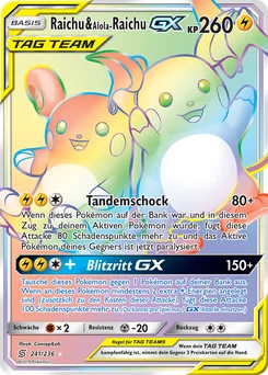 Raichu & Alolan Raichu-GX