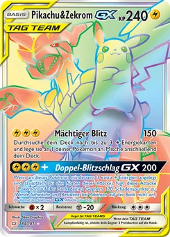 Pikachu & Zekrom-GX