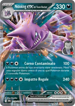 Team Rocket's Nidoking ex — Holofoil