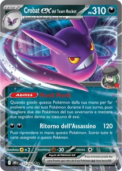 Team Rocket's Crobat ex — Holofoil