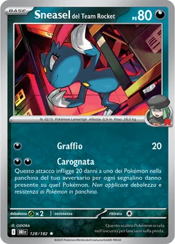 Team Rocket's Sneasel — Holofoil