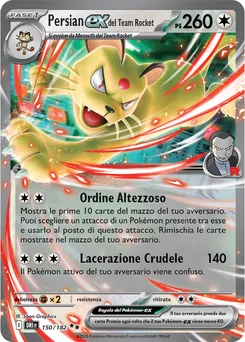 Team Rocket's Persian ex — Holofoil