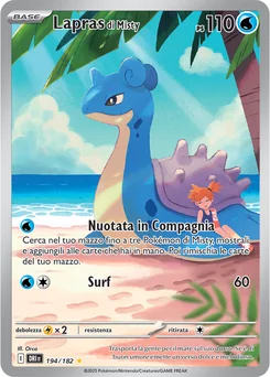 Misty's Lapras — Holofoil