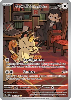 Team Rocket's Meowth — Holofoil