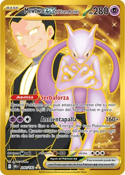 Team Rocket's Mewtwo ex — Holofoil