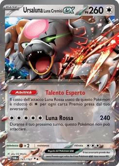 Bloodmoon Ursaluna ex — Holofoil