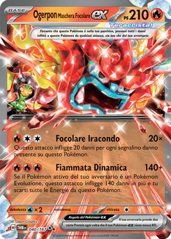 Hearthflame Mask Ogerpon ex — Holofoil
