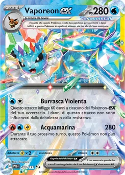 Vaporeon ex — Holofoil