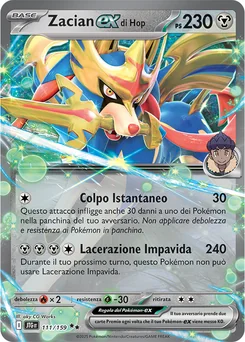 Hop's Zacian ex — Holofoil