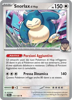 Hop's Snorlax — Holofoil