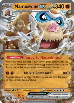 Mamoswine ex — Holofoil