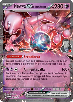Team Rocket’s Mewtwo ex — Holofoil