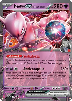 Team Rocket's Mewtwo ex — Holofoil