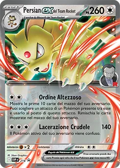 Team Rocket's Persian ex — Holofoil