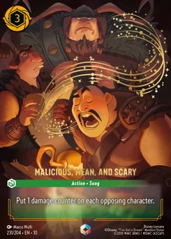 Malicious, Mean, and Scary — Holofoil