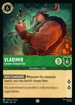 Vladimir - Ceramic Unicorn Fan — Normal