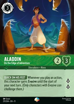 Aladdin - On the Edge of Adventure — Holofoil
