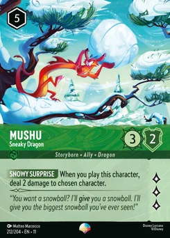 Mushu - Sneaky Dragon — Holofoil