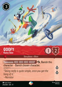 Goofy - Klutzy Skier — Holofoil