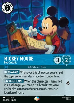 Mickey Mouse - Bob Cratchit — Holofoil