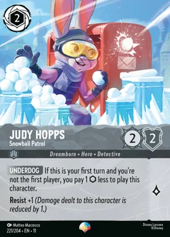 Judy Hopps - Snowball Patrol — Holofoil