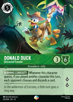 Donald Duck - Distracted Traveler — Holofoil