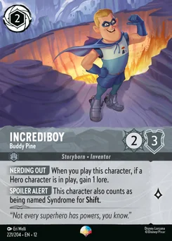 Incrediboy - Buddy Pine — Holofoil