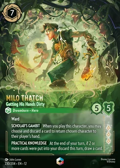 Milo Thatch - Getting His Hands Dirty — Holofoil