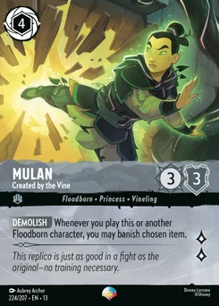 Mulan - Created by the Vine — Holofoil
