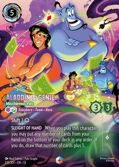 Aladdin & Genie - Mischievous Pals — Holofoil