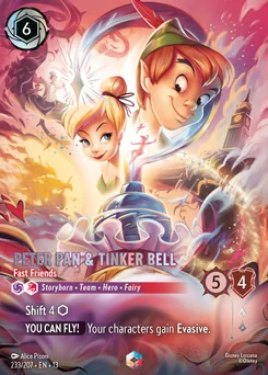 Peter Pan & Tinker Bell - Fast Friends — Holofoil