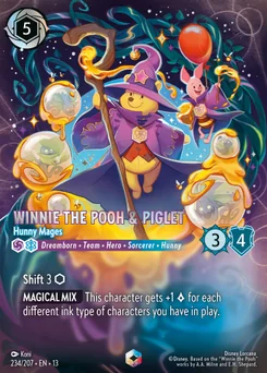 Winnie the Pooh & Piglet - Hunny Mages — Holofoil