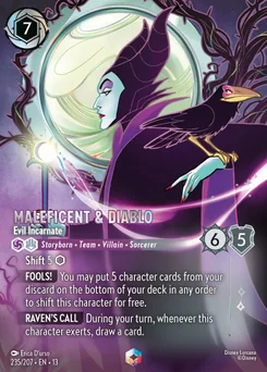 Maleficent & Diablo - Evil Incarnate — Holofoil