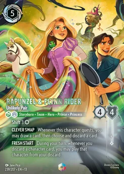 Rapunzel & Flynn Rider - Unlikely Pair — Holofoil