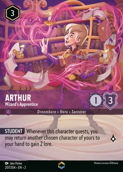 Arthur - Wizard's Apprentice — Holofoil
