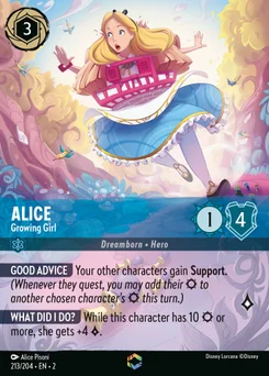 Alice - Growing Girl — Holofoil