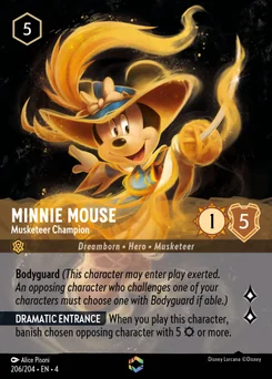 Minnie Mouse - Musketeer Champion — Holofoil