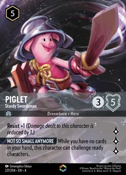 Piglet - Sturdy Swordsman — Holofoil
