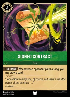 Signed Contract — Normal
