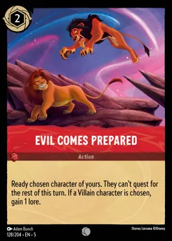 Evil Comes Prepared — Normal