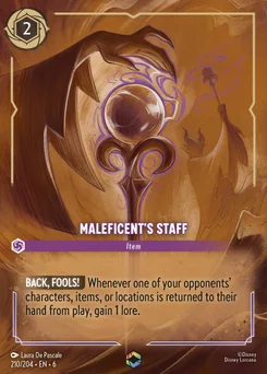 Maleficent's Staff — Holofoil