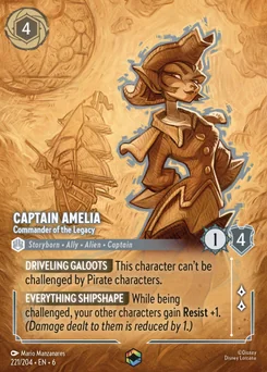 Captain Amelia - Commander of the Legacy — Holofoil