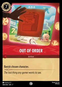 Out of Order — Normal