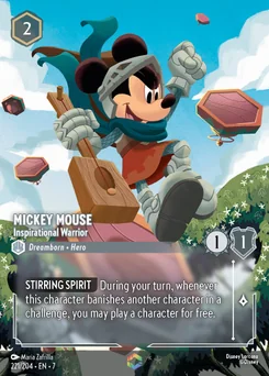 Mickey Mouse - Inspirational Warrior — Holofoil