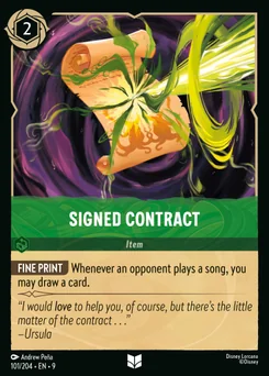Signed Contract — Normal
