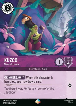 Kuzco - Wanted Llama — Holofoil