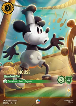 Mickey Mouse - Steamboat Pilot — Holofoil