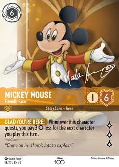 Mickey Mouse - Friendly Face — Parallel Holofoil